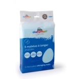 Telo monouso per il cambio, bianco (5 pezzi)