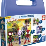Puzzle in valigetta Spidey e i suoi fantastici amici 4in1