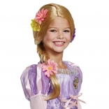 Parrucca Rapunzel per bambini con decorazione