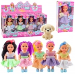 Mini Bambola in Vestito con Cagnolino