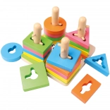 Gioco d’infilatura in legno con forme 15 cm