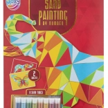 Set creativo Pittura con sabbia secondo i numeri