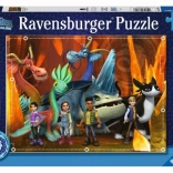 RAVENSBURGER puzzle per bambini DRAGONS: I NOVE REGNI XXL 100 pezzi