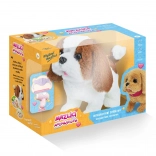 Cagnolino di peluche interattivo Ťapka – set Mazlíci marrone e bianco