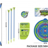 Arco blu con frecce e bersaglio 57 cm