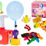 Lanciatore a palloncino con macchinine e motivo del coniglietto – set da 23 pezzi