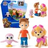 Paw Patrol personaggi Skye, Alex Porter e civetta
