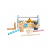 Bigjigs Toys set di attrezzi in legno nella cassetta