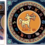 Set creativo per pittura a diamante 7D Segno zodiacale: Sagittario 30x30 cm