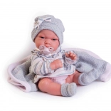 Bambola realistica neonato con corpo interamente in vinile 33 cm ANTONIO JUAN