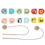 Cubika Dove viviamo – set di infilatura in legno per bambini