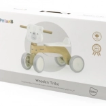 triciclo in legno a spinta orsetto PolarB con ruote EVA silenziose