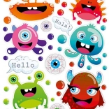 Toppe Termoadesive Mostrici grande foglio