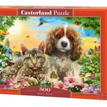 puzzle 500 pezzi migliori amici – gatto e cane