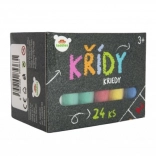 Gessetti colorati da marciapiede 24 pz in scatola