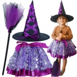 Costume da strega per bambini - 3 pezzi