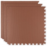 Tappetino in schiuma HUMBI 180 × 60 cm – grandi puzzle impermeabili, sicuri per bambini, 3 pz, color mattone