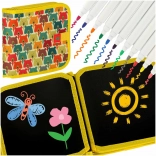 Libretto da disegno portatile – lavagnetta a gessetti con motivo orsetti