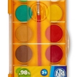 Acquerelli Astra, 12 colori, Ø 23,5 mm, con pennello