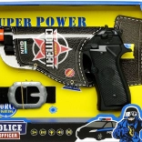 Pistola della polizia con cintura PLEJO – set per bambini piccoli agenti