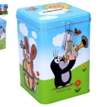 Salvadanaio KRTEK in latta con lucchetto 11 × 15 cm