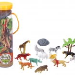 Set di animaletti in tubo – figurine di plastica per bambini