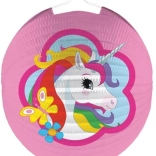 Lanterna di carta con motivo di unicorno