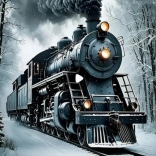 Pittura a diamante Espress Invernale 30x40cm