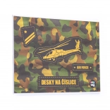 Cartelle per numeri con motivo Elicottero