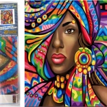 Pittura diamantata Africana 30x40 cm