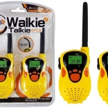 Ricetrasmittente Walkie Talkie Radio a onde corte 100 m di portata Giallo per bambini