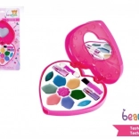 Set di trucchi per bambini Beauted con palette a cuore con specchietto