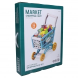 Carrello della spesa per bambini con alimenti 40 × 24,5 × 44 cm