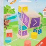 Gioco in legno Butta giù il dado più alto SMALL FOOT