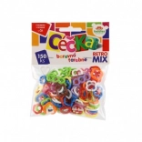Céčka colorati retro mix – 150 pezzi di stampati in plastica