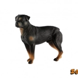 Figura di plastica cane Rottweiler 8cm