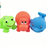 Animaletti di gomma per acqua 3 pz