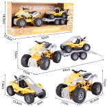set della polizia quad e fuoristrada 1:16
