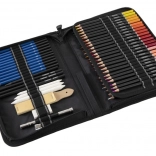 Set di matite e pastelli da disegno in astuccio