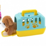 Cagnolino di peluche in box portatile