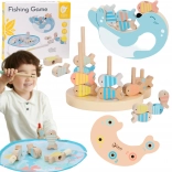 Gioco in legno pesca dei pesciolini 2 canne, 24 pezzi – CLASSIC WORLD