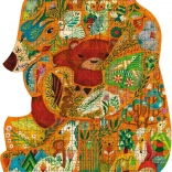 Puzzle sagomato orso 350 pezzi
