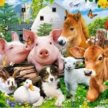 Puzzle 60 pezzi Farm Friends
