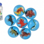 pallina rimbalzante con dinosauro 4 cm – assortimento di specie