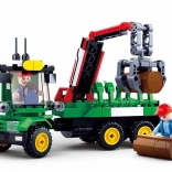Sluban Fattoria Trattore con rimorchio per tronchi