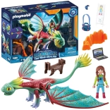 Playmobil Dragons The Nine Realms – figura del drago e Alex, set di costruzione 14 pezzi