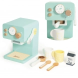 macchina da caffè in legno per bambini 7 pz classic world