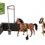 Set fattoria – cavallo con accessori, giocattolo in plastica