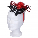 Cerchietto con ragnatela e ragno