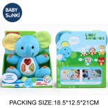 Elefante di peluche con luce e musica 20 cm